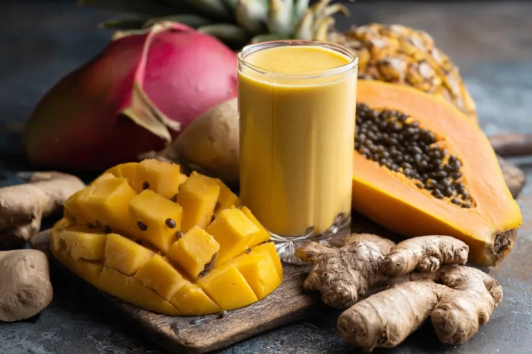 Brasilianisches Mounjaro Rezept Smoothie mit Mango und Ingwer