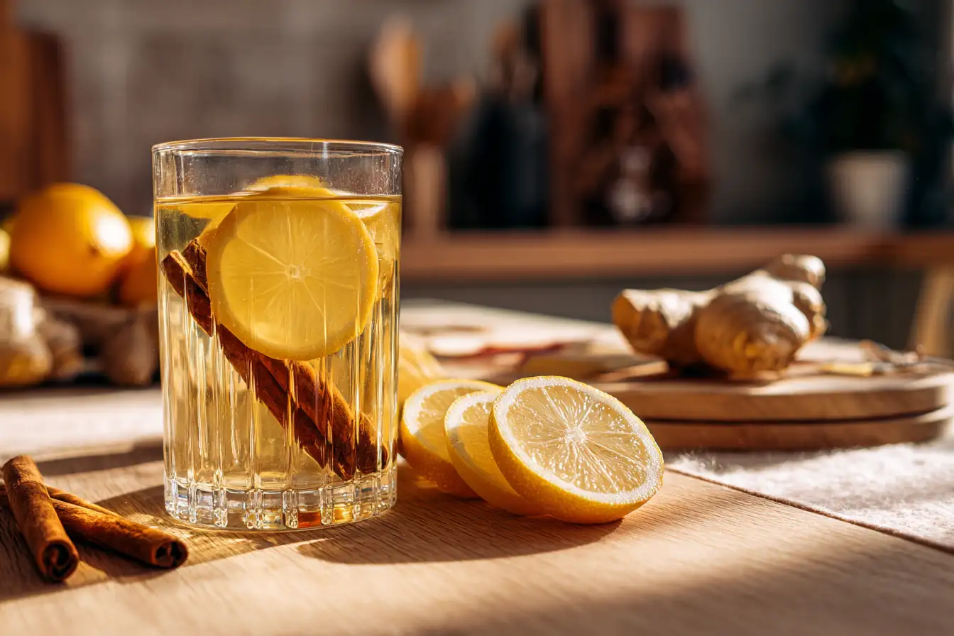 Ingwer Zimt Rezept zum Abnehmen als Tee mit Zitrone