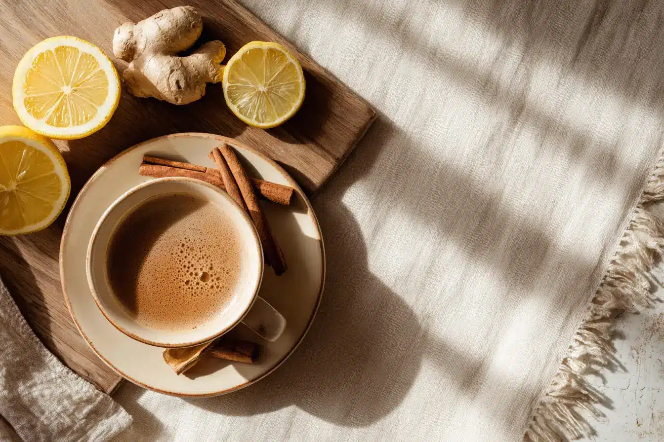Ingwer Zimt Kaffee Drink zum Abnehmen – natürliche Energie mit gesunden Zutaten