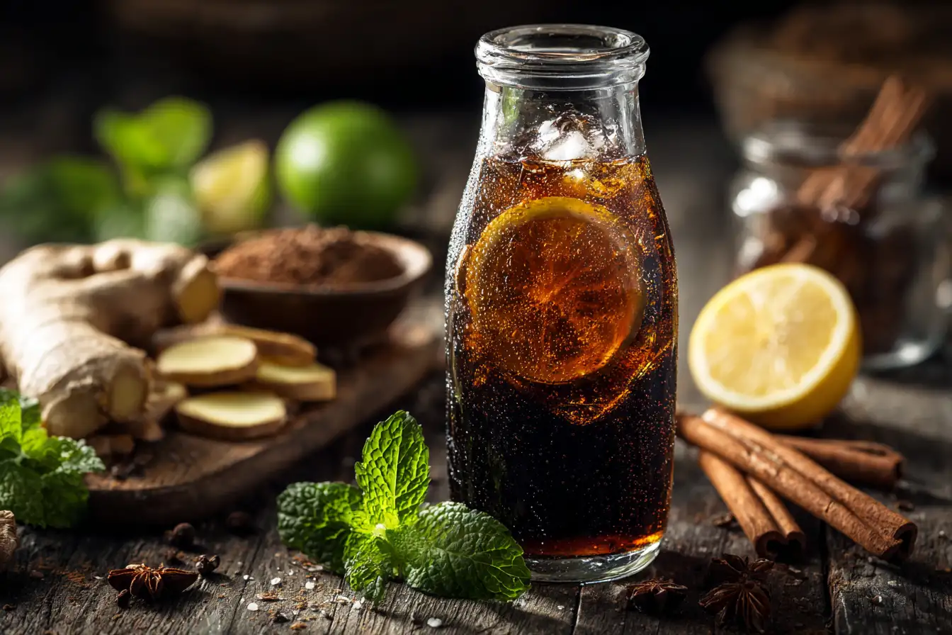 Ingwer Cola Abnehmen Rezept mit Zimt und Zitrone