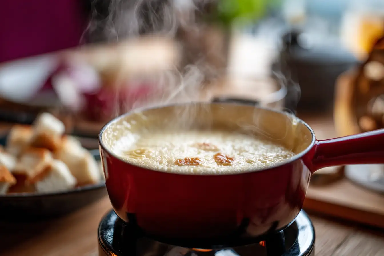 Veganes Käsefondue ohne Kartoffeln – cremig und Low-Carb genießen