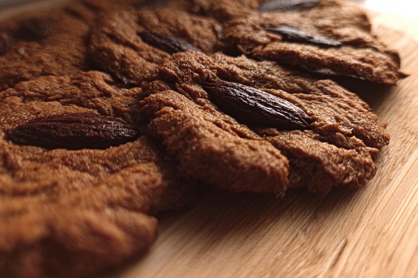 Mokka Plätzchen abnehmen frisch gebacken