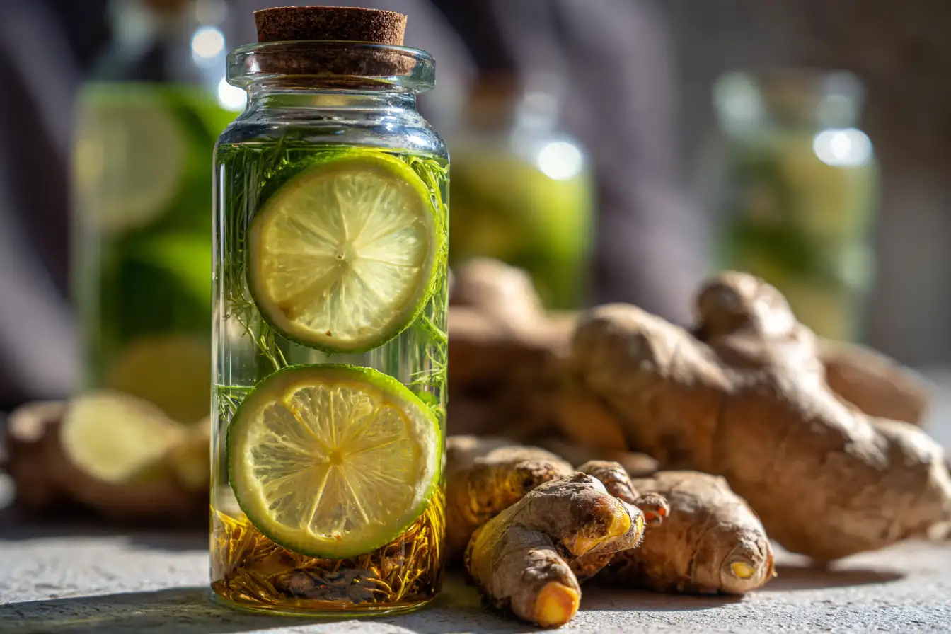 Top Ingwer Shots zum Abnehmen – klassischer Ingwer Shot mit Zitrone
