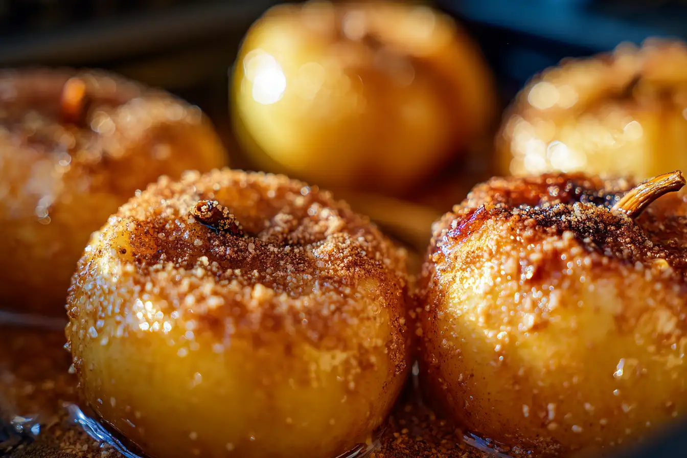 Bratäpfel aus der Heißluftfritteuse als gesundes Weihnachtsdessert