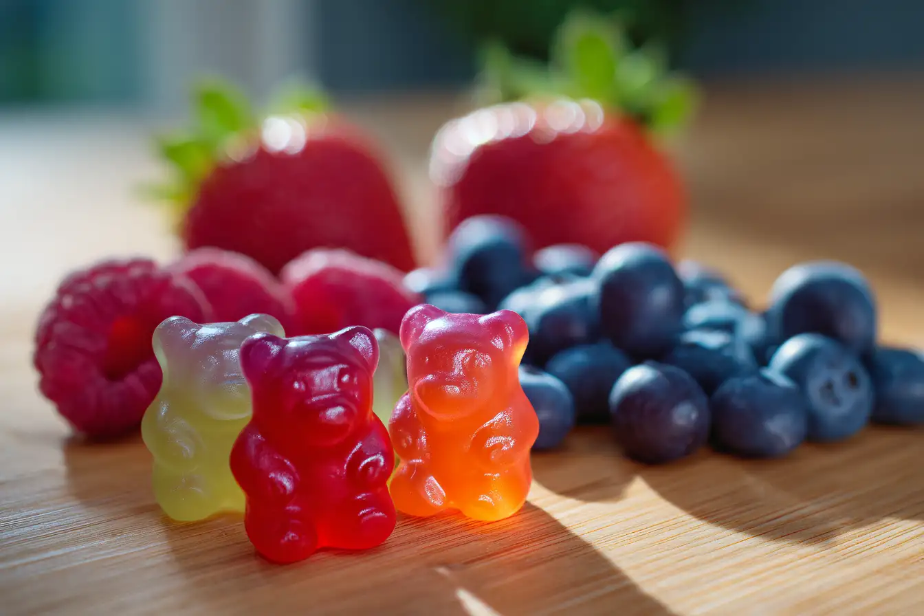 gummibärchen selber machen ohne gelatine und zucker – fruchtige Gummibärchen in Form