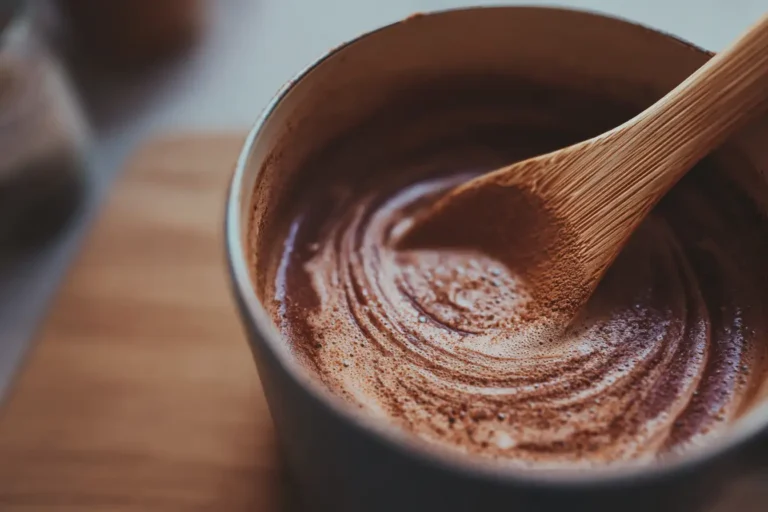 Rezept für heiße Schokolade mit bestem Kakao ohne Zucker