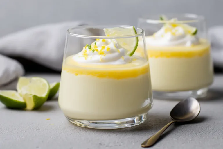 Zitronencreme ohne Zucker als Dessert