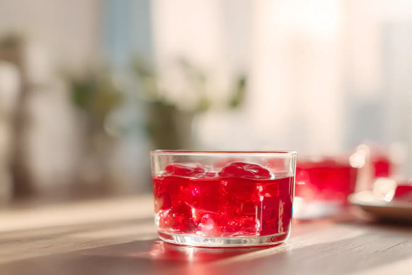 Bariatrische Gelatine Diät mit klarem Gelatine Dessert
