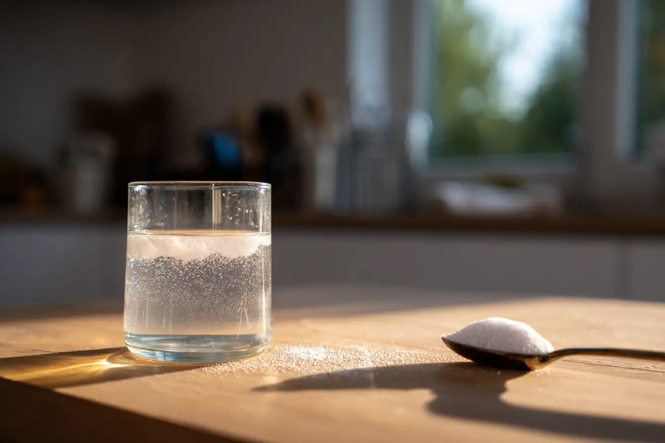 Natron Trick zum Abnehmen mit Wasser im Glas
